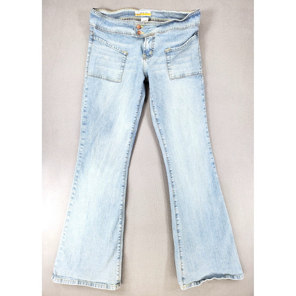 Vintage Bare Back Stationwagon‎ Jeans Flare Sz 11 Light Wash Rare Denim Y2K 90s